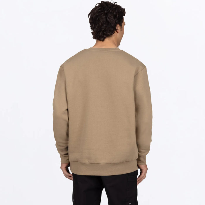 FXR Mens Mitered Cotton Crewneck Sweatshirt - Canvas, view 2