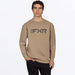 FXR Mens Mitered Cotton Crewneck Sweatshirt - Canvas, front view