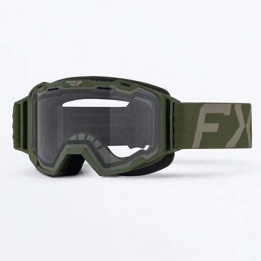 FXR Youth Maverick Clear Goggle 2027 - Army, view 2