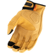 Icon Mens Long Track CX Gloves - Tan - Back