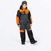 FXR Child Revo Monosuit - Asphalt/Orange/Ti, front view