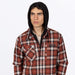 FXR Mens Insulated HD Flannel Jacket - Maroon/Navy, view 4