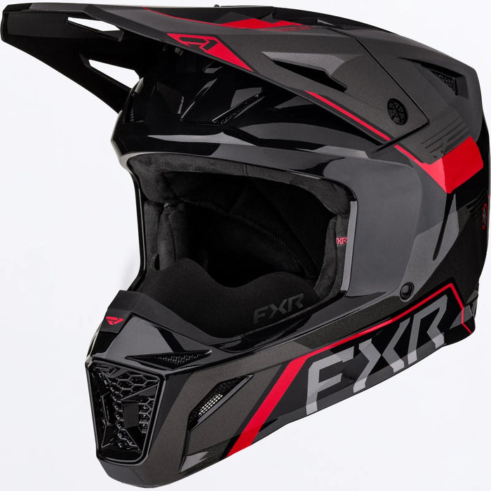 FXR Apex Snow Helmet - Red, front view