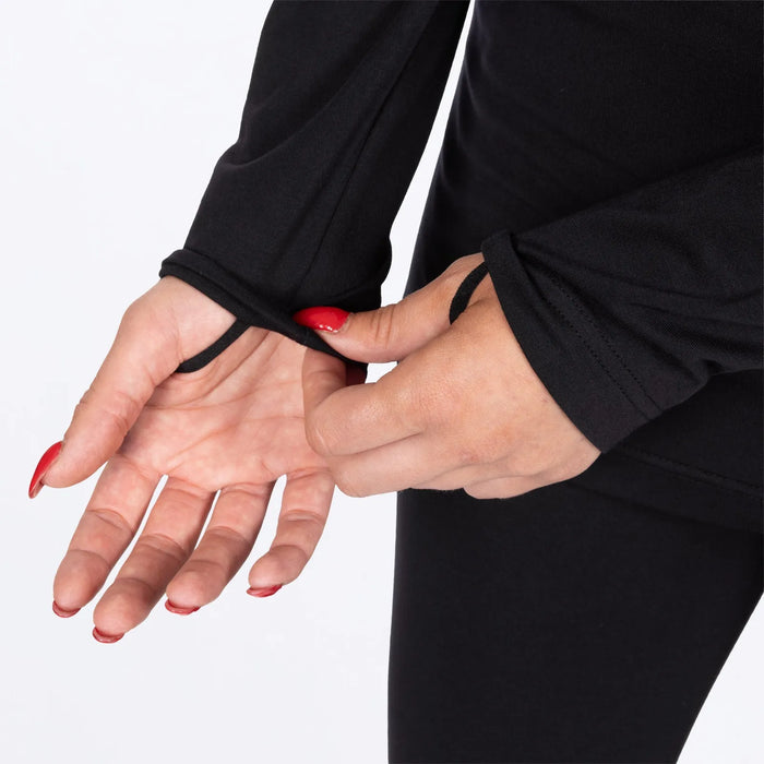 FXR Womens Surge Bamboo Longsleeve - Black, view 5