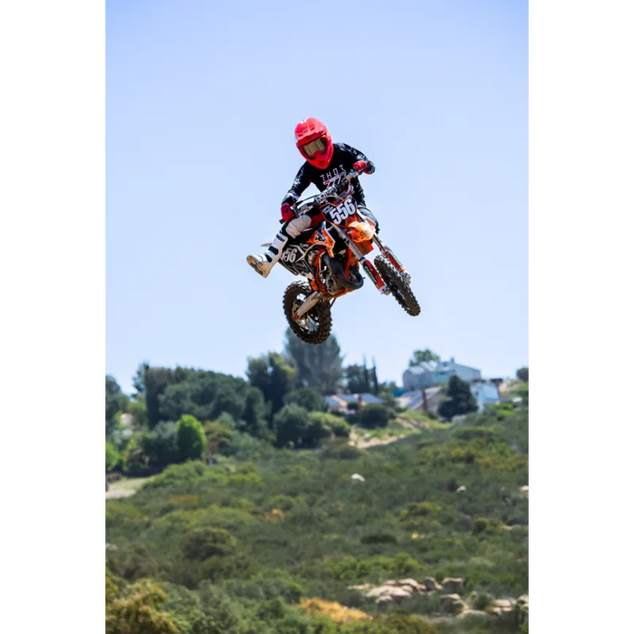 Thor Mens Launchmode Gloves - Red - Lifestyle