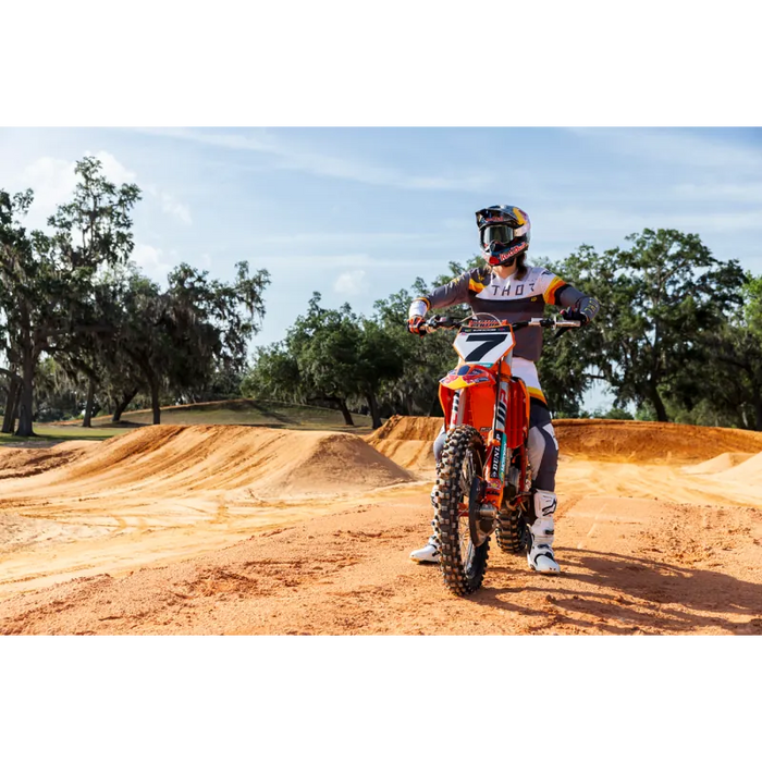 Thor Mens Sportmode Gloves - Inferno Orange/Purple - Lifestyle