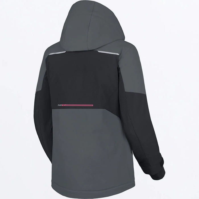 FXR Womens Aerial Jacket - Black/Asphalt/Blush, view 3