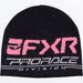 FXR Race Division Beanie - Black/Dusty Rose, front view