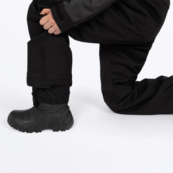 FXR Youth Revo Monosuit - Black/HiVis/Org, view 6