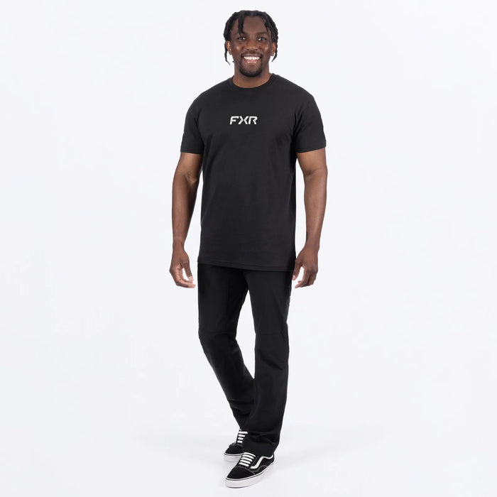 FXR Mens Pedigree Premium T-Shirt - Black/White, view 3