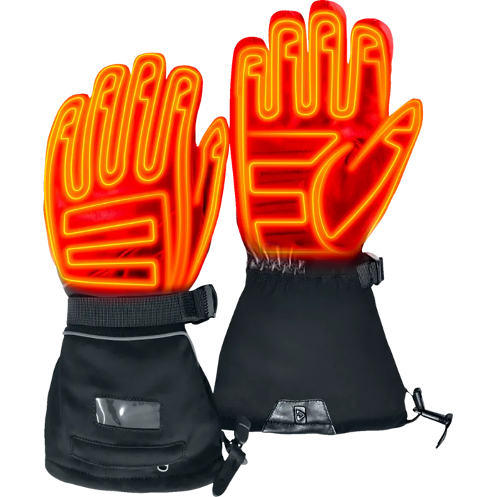 Gerbing Mens GT5 12V Hybrid Heated Gloves - Black - Front