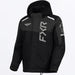FXR Youth Helium Jacket 2027 - Black/Asphalt, front view