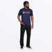 FXR Mens Mitered Premium T-Shirt - Navy/Canvas, view 4