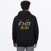 FXR Mens Mitered Cotton Pullover Hoodie - Black/Kash, view 2