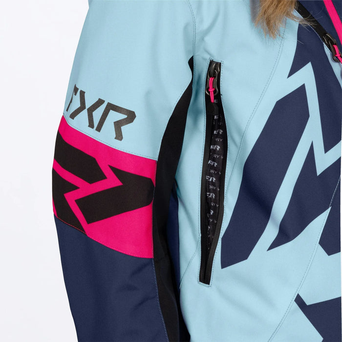 FXR Womens Cold Cross CX F.A.S.T. Monosuit - Midnight/Maui/Razz, view 5