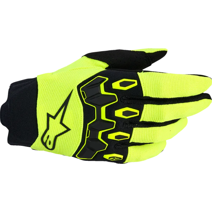 Alpinestars Mens Full Bore V2 Gloves - Fluo Yellow/Black - Front
