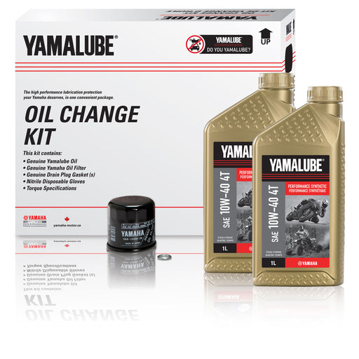 Yamalube 10W-40 4T MT-10 / YZF-R1 Full Synthetic Oil Change Kit (5L)