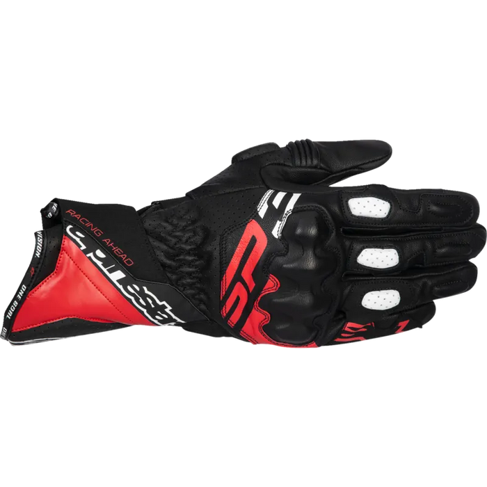 Alpinestars Mens SP-3 Gloves - Black/Bright Red/White - Front