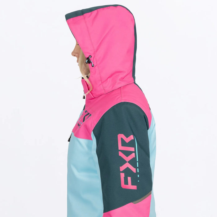 FXR Womens Revo F.A.S.T. Insulated Monosuit - Maui Blue/Steel/Blush, view 10