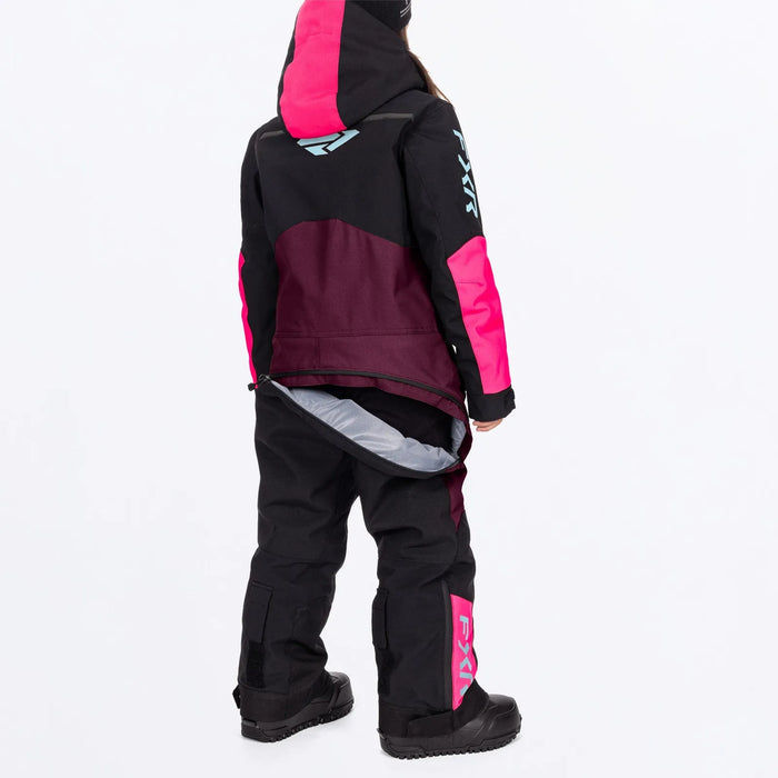 FXR Child Vertical Monosuit - Plum/Razz/Maui, view 6