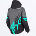 FXR Womens Cold Cross CX Jacket - Black/Char/Mint, view 2