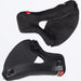 FXR Youth Apex Snow Helmet Cheek Pads - Black, front view