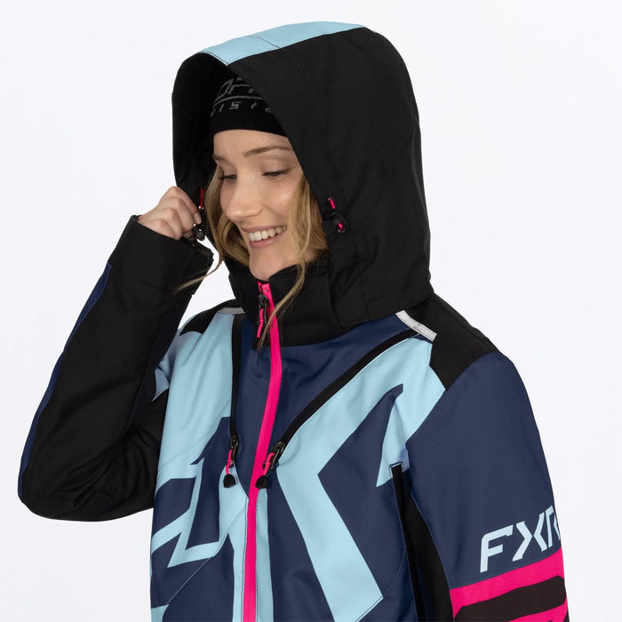 FXR Womens Cold Cross CX Lite Monosuit 2027 - Midnight/Maui/Razz, view 7