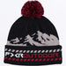 FXR Mountain Beanie - Black/Oxblood, front view