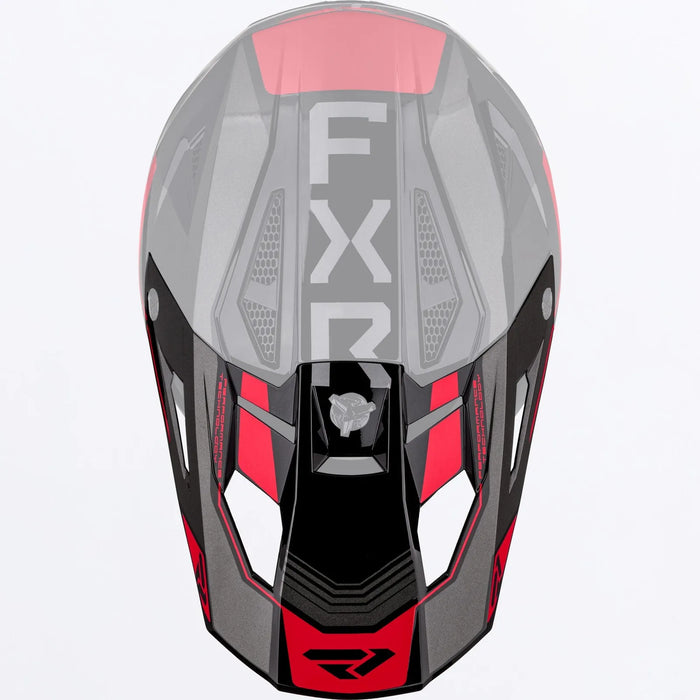 FXR Apex Snow Helmet Peak - Red, view 2