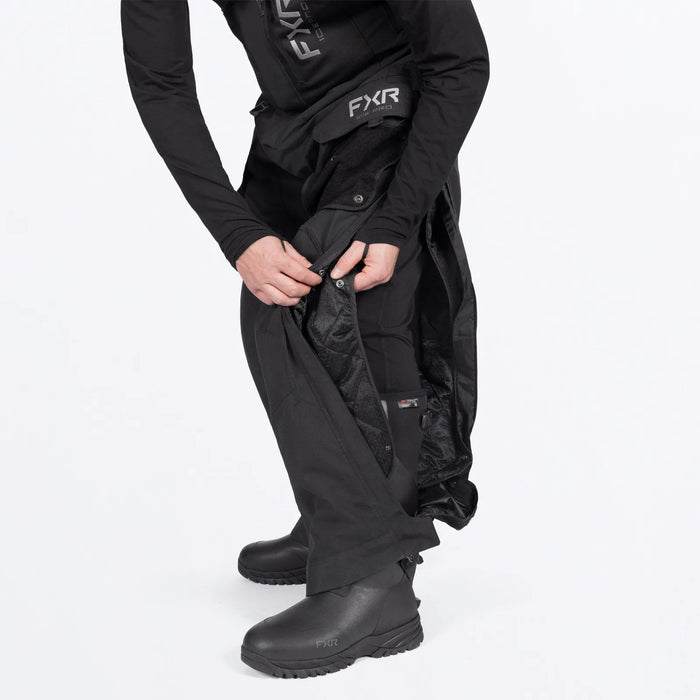 FXR Mens Expedition Pro FX 2-in-1 Bib Pant - Black, view 8