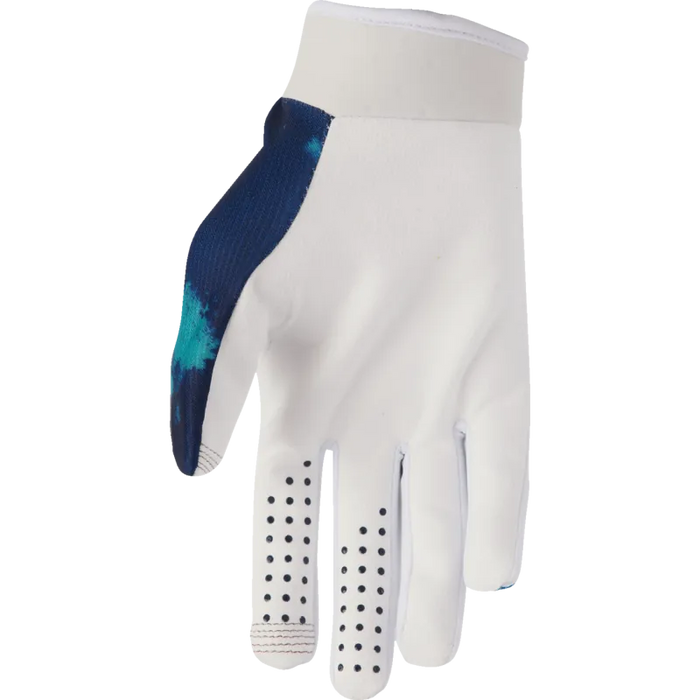 Thor Mens Launchmode Gloves - White/Aqua - Back