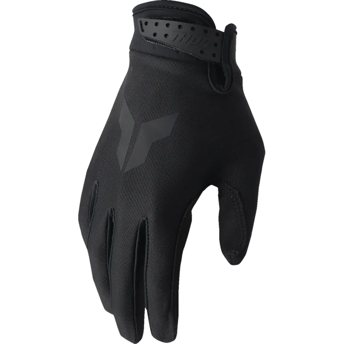 Thor Youth Launchmode Gloves - Split Black - Front