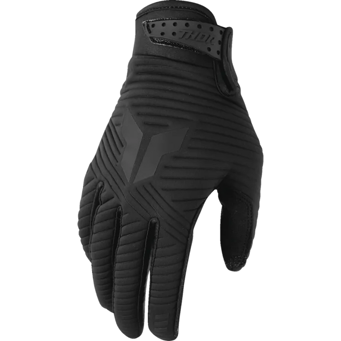Thor Mens Launchmode CW Gloves - Black - Front