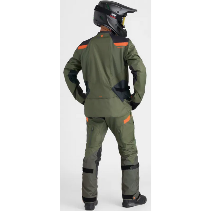 Thor Mens Range Gloves - Army/Orange - Application Shot
