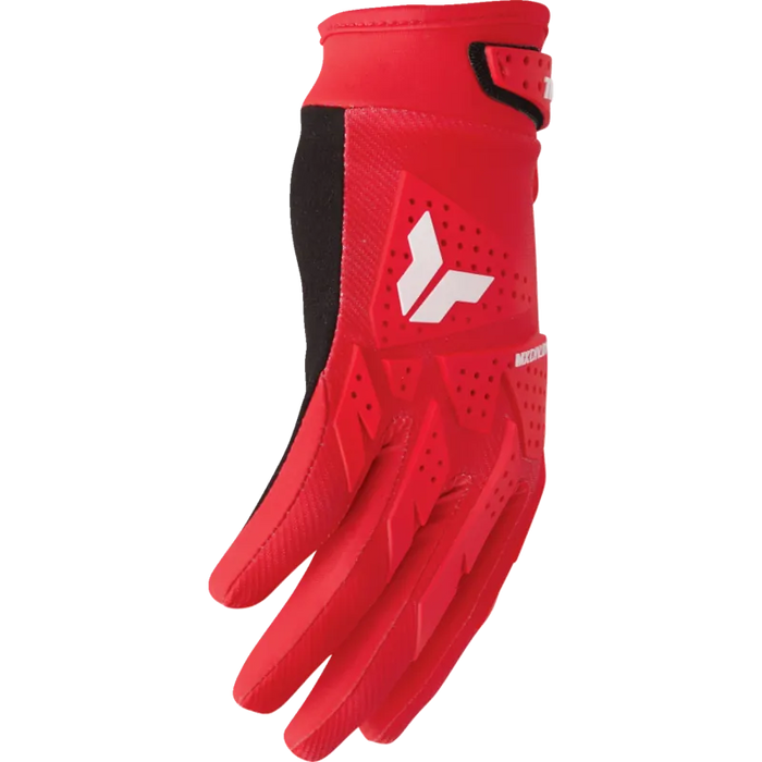 Thor Mens Launchmode XP Gloves - Red - Front