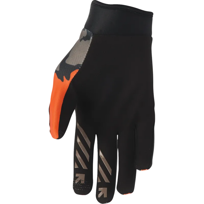 Thor Mens Launchmode Gloves - Orange/Black - Back