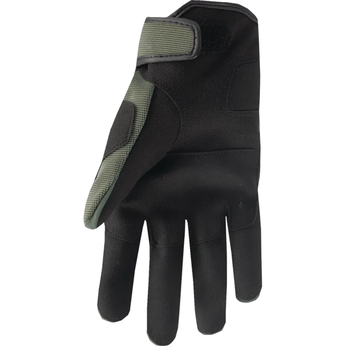 Thor Mens Range Gloves - Army/Orange - Back