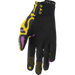 Thor Mens Sportmode Gloves - Cheetah Yellow/Purple - Back