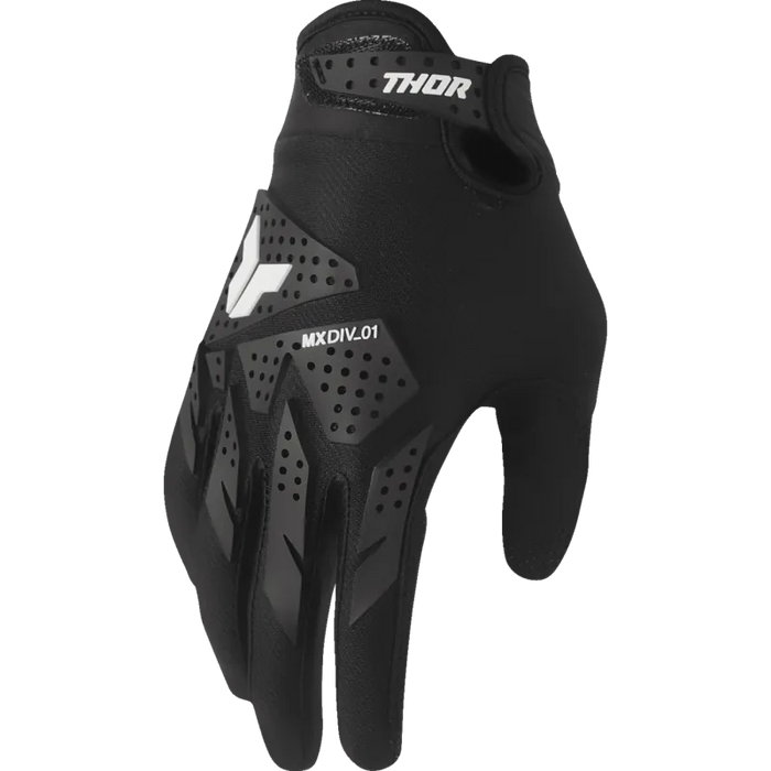 Thor Womens Launchmode XP Gloves - Black - Front