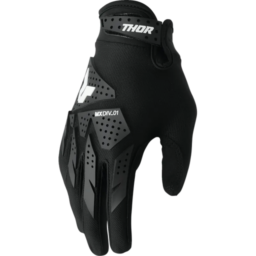 Thor Mens Launchmode XP Gloves - Black - Front