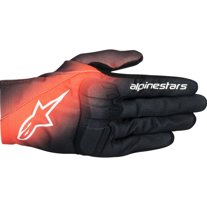 Alpinestars Mens Reef V2 Gloves - Black/Fluo Red/White - Front