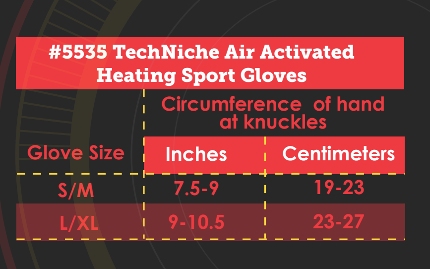 HyperKewl Mens Air Activated Heating Sport Gloves