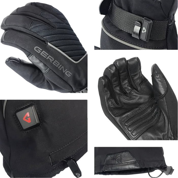 Gerbing Mens 7V Atlas Ultra-Flex Battery Heated Gloves - Black - Detail