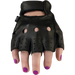 Z1R Womens 243 Half Gloves - Black