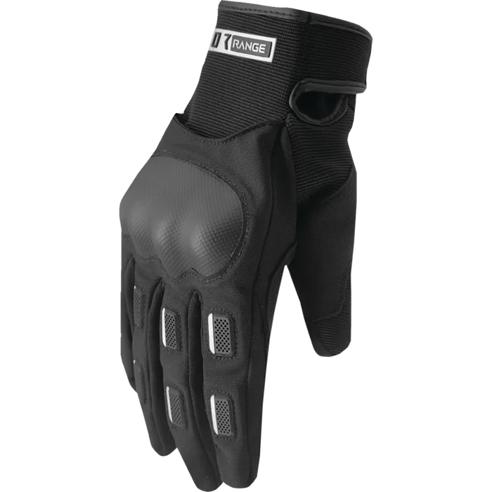 Thor Mens Range Gloves - Black - Front