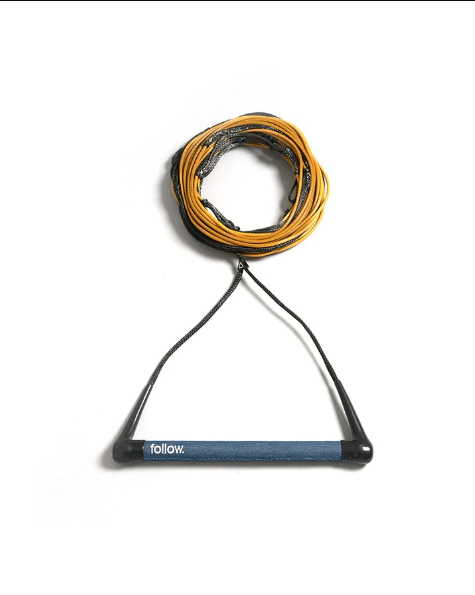 Follow Denim/Mustard Triple Pro Wakeboard Rope Package