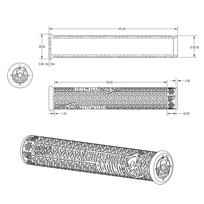 Cheetah Factory Racing 7/8in Hero Grip