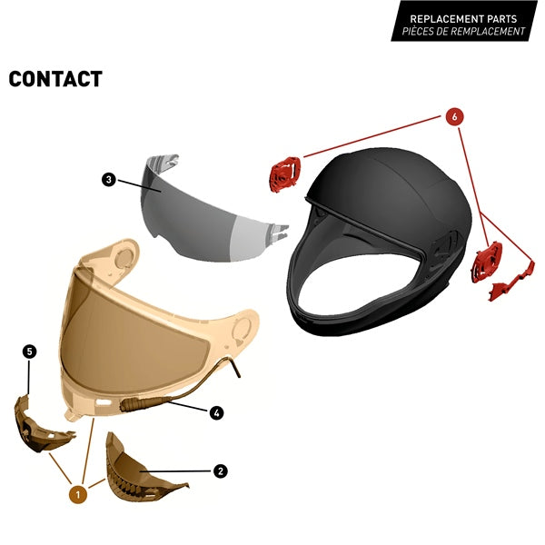 CKX Contact Edge Full-Face Helmet with Electric Double Lens