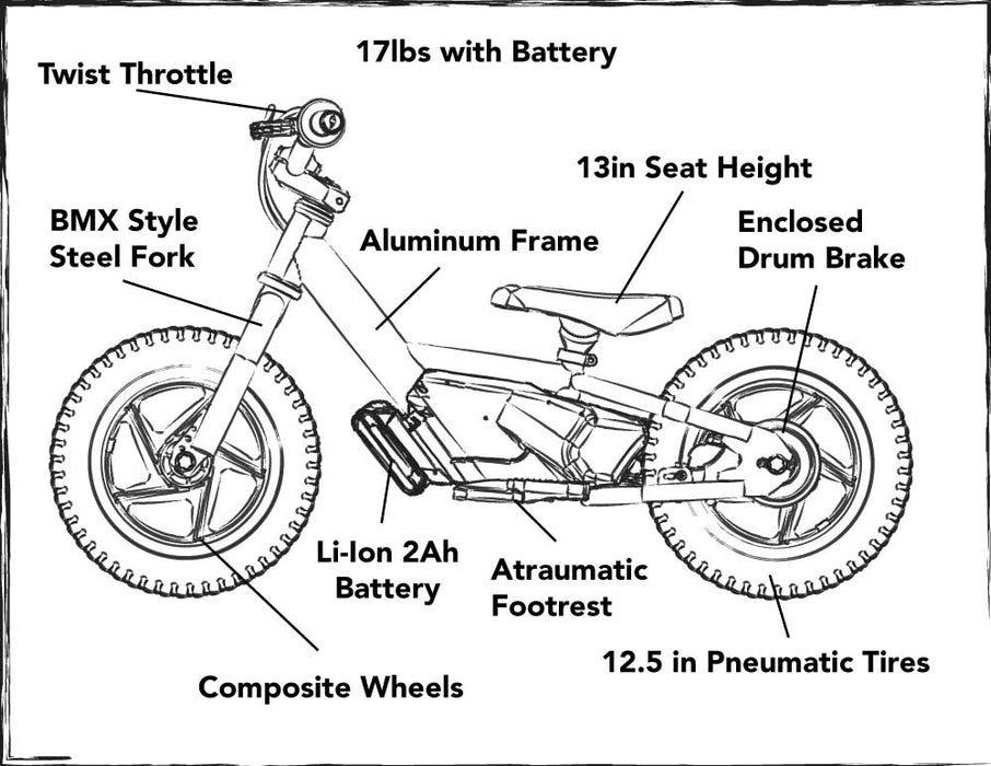 Stacyc 12eDrive GasGas Factory Replica E-Bike for Ages 3-5