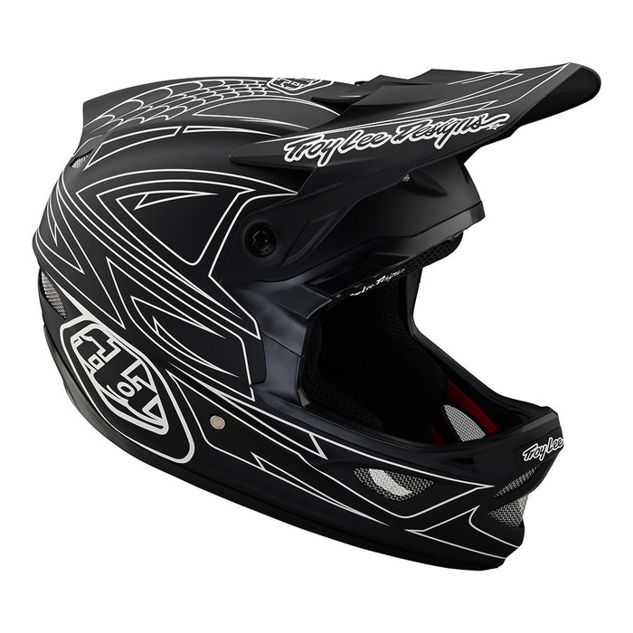 Troy Lee Designs D3 Fiberlite Spiderstripe Helmet